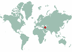 Meghri in world map